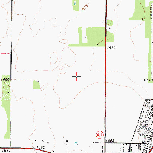 Topographic Map of Rule Division, TX