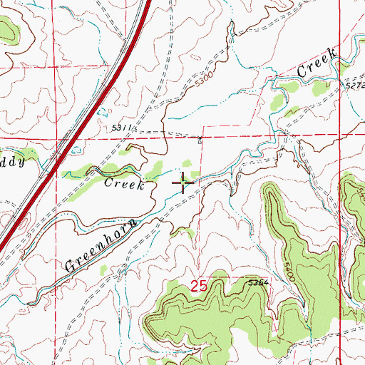 Topographic Map of Muddy Creek, CO
