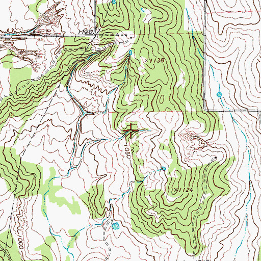 Topographic Map of Saint Jo Division, TX