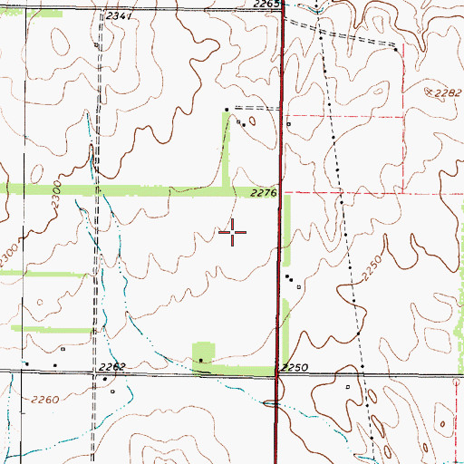 Topographic Map of Samnorwood Division, TX