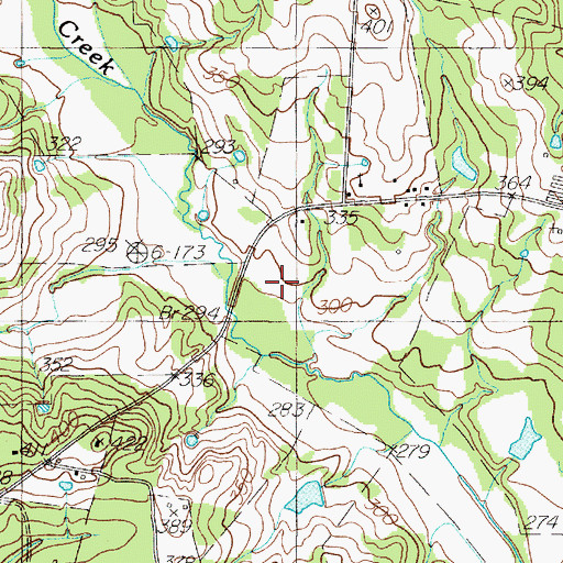 Topographic Map of San Augustine Division, TX