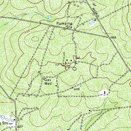 Topographic Map of San Diego Division, TX
