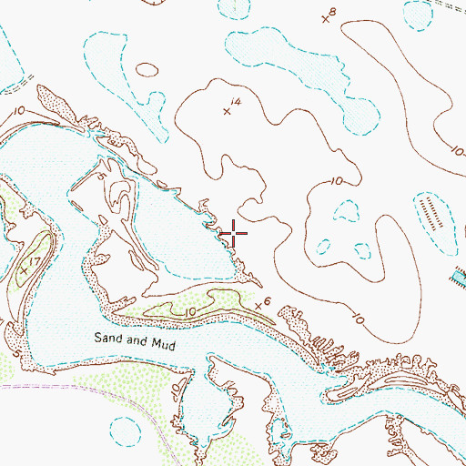 Topographic Map of San Perlita Division, TX