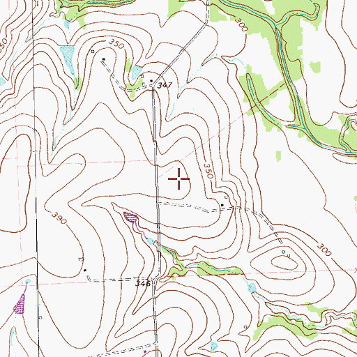 Topographic Map of Schulenburg Division, TX