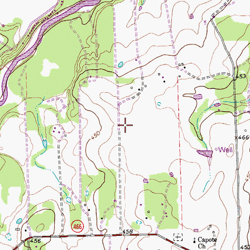 Topographic Map of Seguin East Division (historical), TX