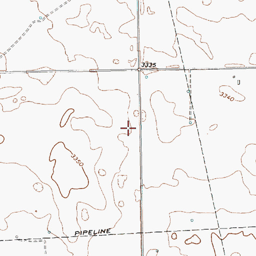 Topographic Map of Seminole Division, TX