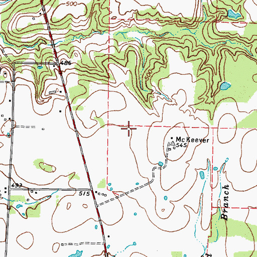 Topographic Map of Seymore Division, TX