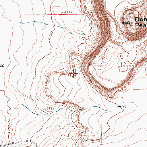 Topographic Map of Sierra Blanca Division, TX