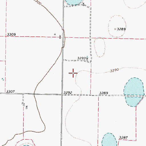 Topographic Map of Silverton Division, TX