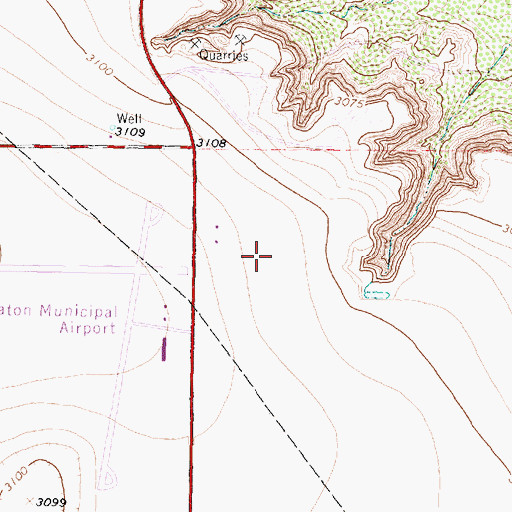 Topographic Map of Slaton Division, TX