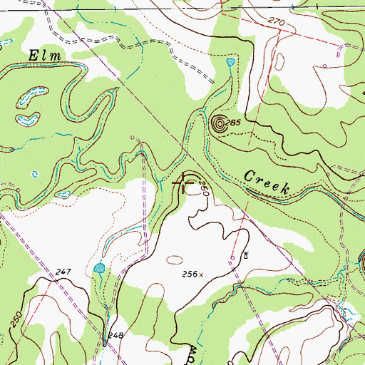 Topographic Map of Smiley Division, TX