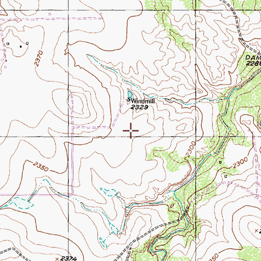 Topographic Map of Snyder Division, TX