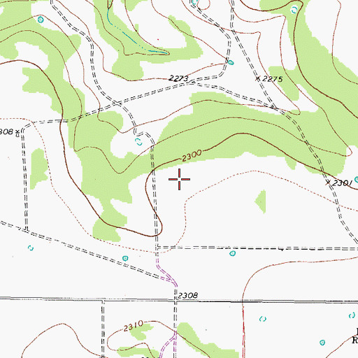 Topographic Map of Sonora Rural Division, TX