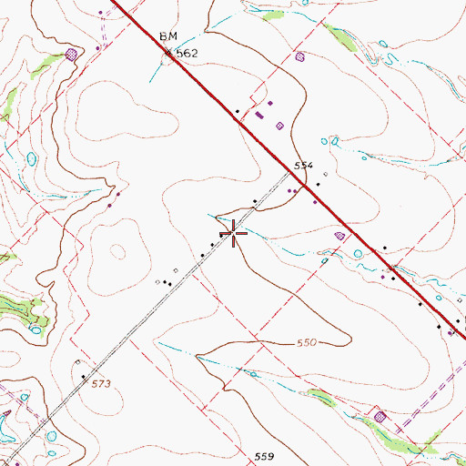 Topographic Map of South Rockwall Division, TX