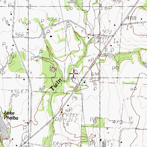Topographic Map of Southwest Van Zandt Division (historical), TX