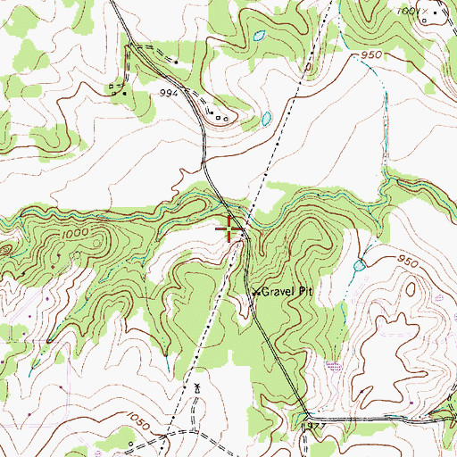 Topographic Map of Springtown-Reno Division, TX
