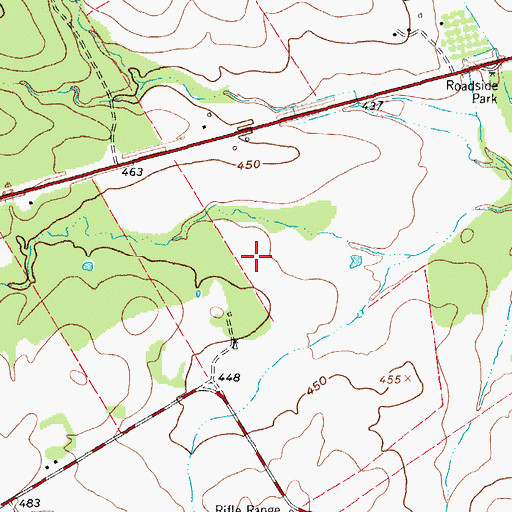 Topographic Map of Stockdale Division, TX