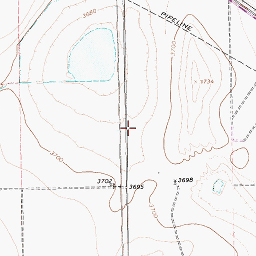 Topographic Map of Sudan-Amherst Division, TX