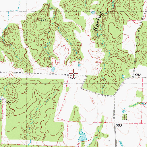 Topographic Map of Sumner Division, TX