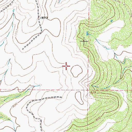 Topographic Map of Talpa Division, TX