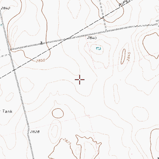 Topographic Map of Tarzan-Lenorah Division, TX
