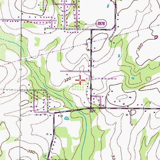 Topographic Map of Texarkana Division, TX
