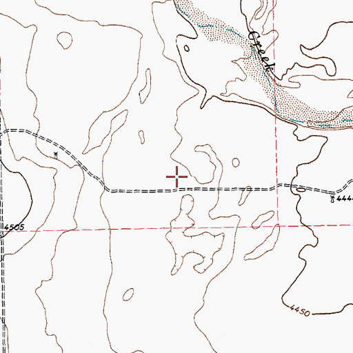 Topographic Map of Texline Division, TX