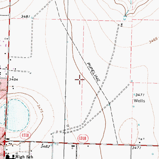 Topographic Map of Tulia Division, TX
