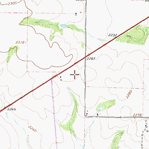Topographic Map of Turkey Division, TX