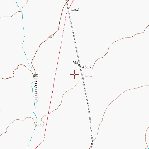 Topographic Map of Valentine Division, TX
