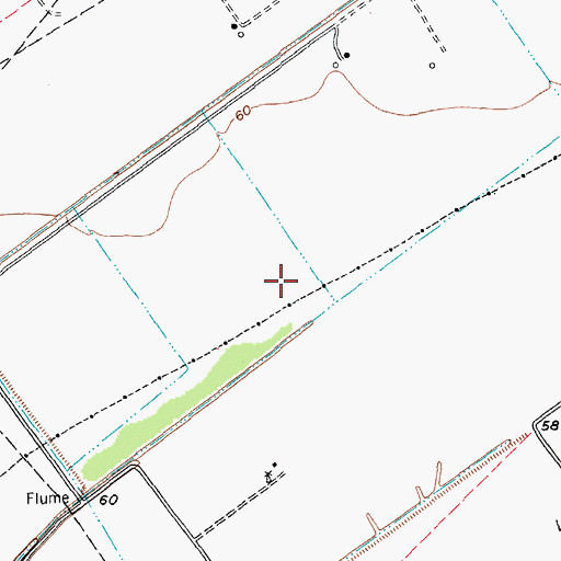 Topographic Map of Vanderbilt Division, TX