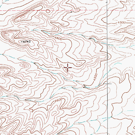 Topographic Map of Van Horn Rural Division, TX