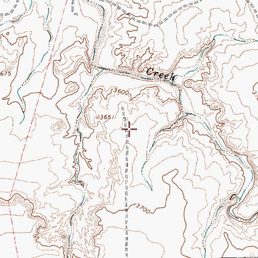 Topographic Map of Adrian Division, TX