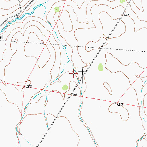 Topographic Map of Victoria Division, TX