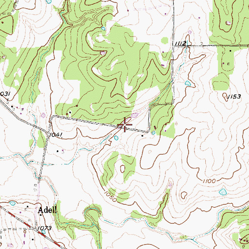 Topographic Map of Weatherford Northwest Division, TX