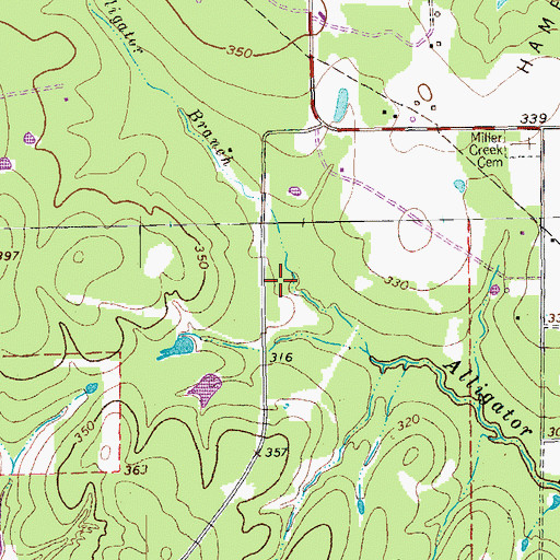 Topographic Map of Weimar Division, TX