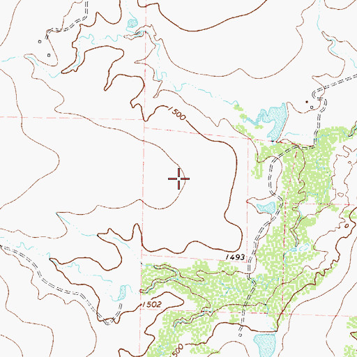 Topographic Map of Weinert Division, TX