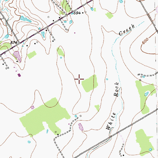Topographic Map of West Division, TX