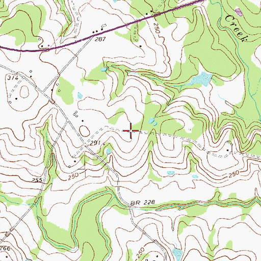 Topographic Map of Industry Division, TX