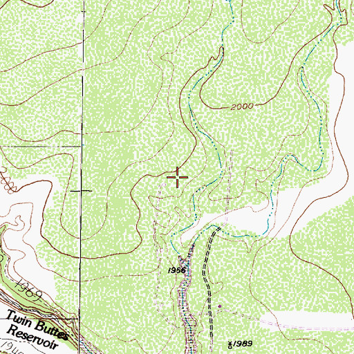 Topographic Map of West Tom Green Division, TX