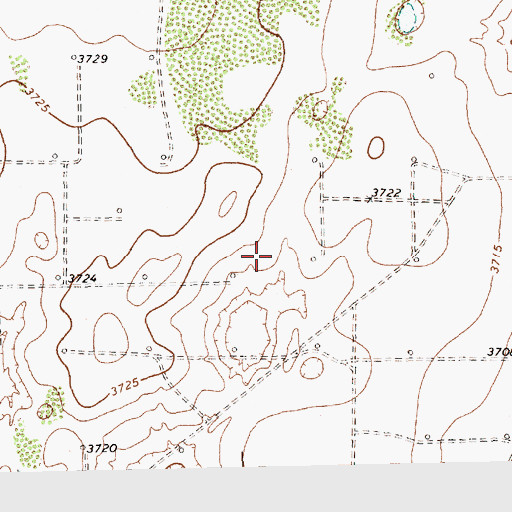 Topographic Map of Whiteface Division, TX