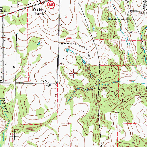 Topographic Map of Whitehouse Division, TX