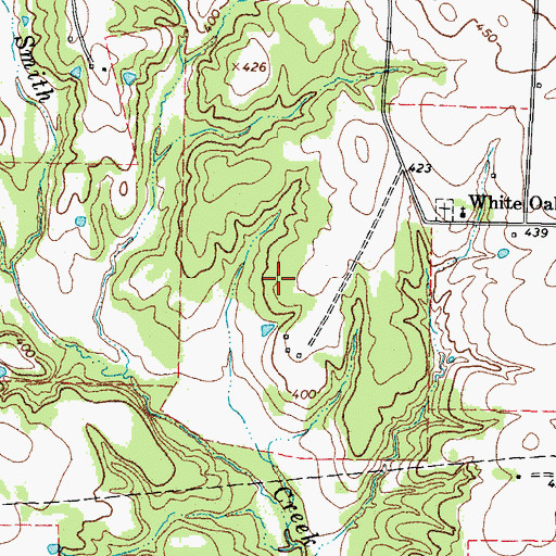 Topographic Map of Winfield Division, TX