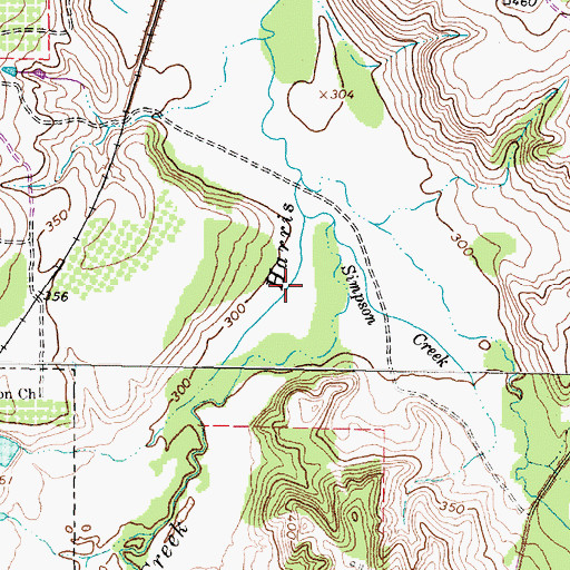 Topographic Map of Winona Division, TX