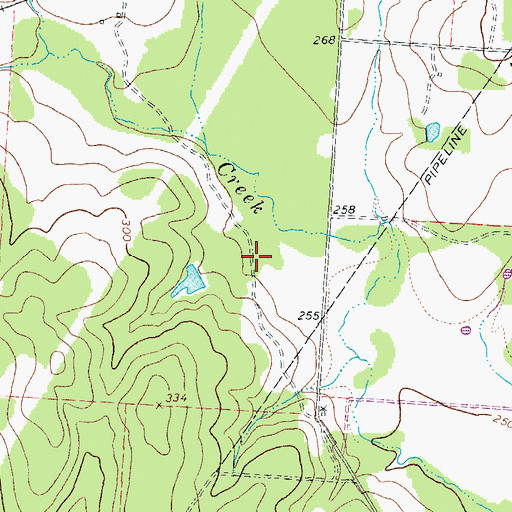 Topographic Map of Yoakum Division, TX
