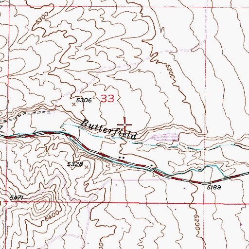 Topographic Map of Bingham Division, UT