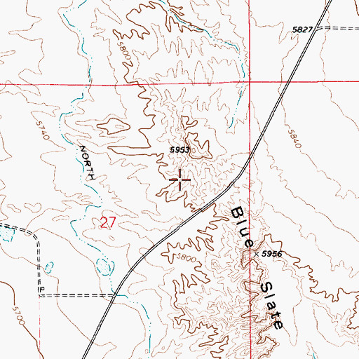 Topographic Map of Castle Dale-Huntington Division, UT
