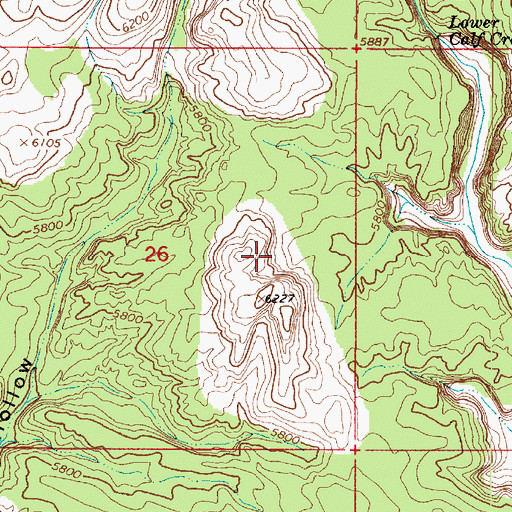 Topographic Map of Escalante Division, UT
