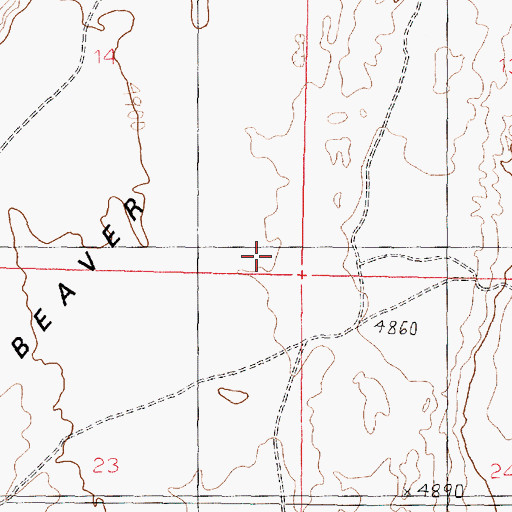 Topographic Map of Fillmore Division, UT