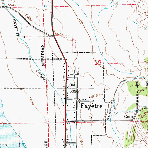 Topographic Map of Gunnison Division, UT